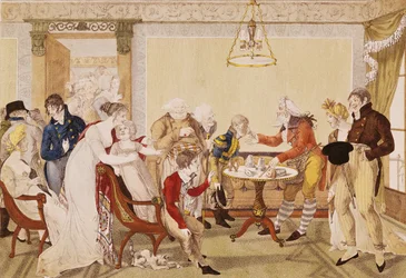 De Goochelaar, gegraveerd door Louis Charles Ruotte, ca.1807